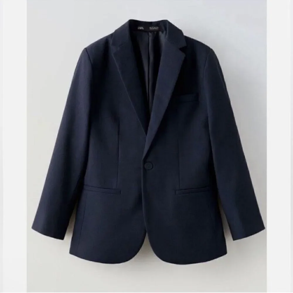 Zara Boys Navy Blue Blazer(Size 13-14)